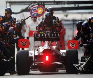 Puzle Mark Webber - Red Bull - Xangai de 2011