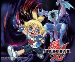 Puzle Marucho e Preya sua Aquos Guardian Bakugan