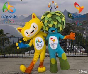 Puzle Mascotes Olímpicos de Rio 2016