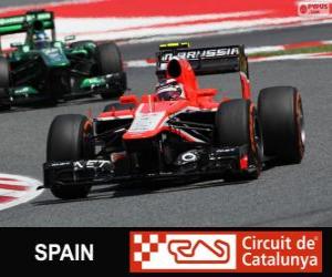 Puzle Max Chilton - Marussia - Circuit de Catalunya, Barcelona, 2013