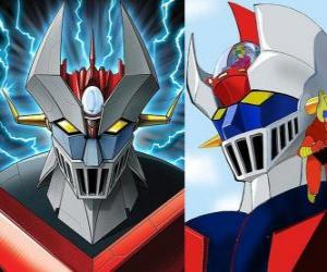 Puzle Mazinger Z, as imagens do chefe da Super Robot