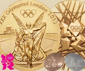 Puzle Medalhas de Londres 2012
