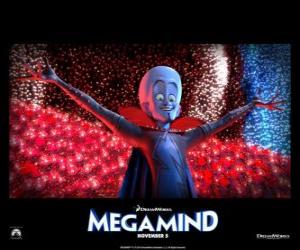 Puzle Megamind ou Megamente é o supervilão mais brilhante do mundo