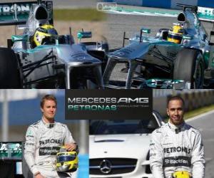 Puzle Mercedes AMG Petronas F1 Team 2013