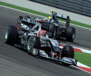 Puzle Michael Schumacher, Nico Rosberg, Istambul 2010