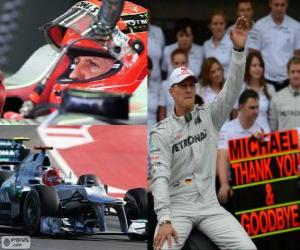 Puzle Michael Schumacher se aposentou da F1, o GP do Brasil 2012