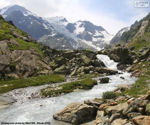 Puzle Montanhas de Susten, Suíça