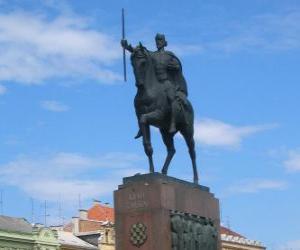 Puzle Monumento ao Rei Tomislav, Zagreb, Croácia