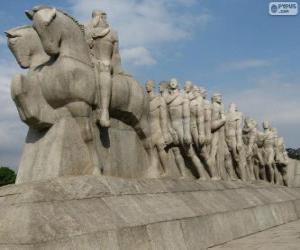 Puzle Monumento às Bandeiras, São Paulo, Brasil