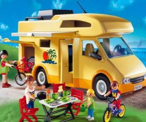 Puzle Motocasa o autocaravana Playmobil