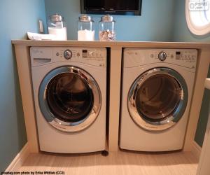 Puzle Máquina de lavar e secar roupa