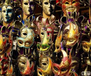 Puzle Máscaras clássicas de carnaval
