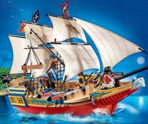 Puzle Navio de pirata do Playmobil