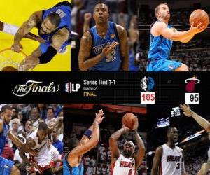 Puzle NBA Finals 2011, 6 º jogo, Dallas Mavericks 105 - Miami Heat 95