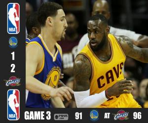 Puzle NBA Finals 2015, Jogo 3