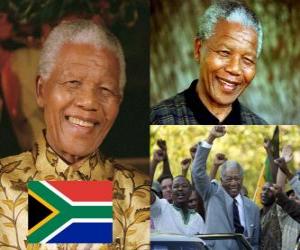 Puzle Nelson Mandela, em seu país, conhecido como Madiba, foi o primeiro presidente democraticamente eleito do Sul Africano por sufrágio universal.
