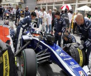 Puzle Nico Hulkenberg - Williams - Monte Carlo de 2010