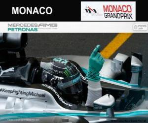 Puzle Nico Rosberg comemora sua vitória no GP de Mônaco 2014