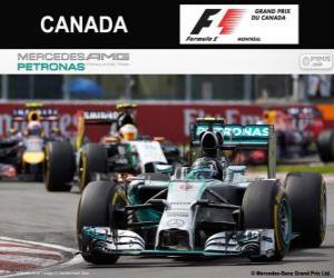 Puzle Nico Rosberg - Mercedes - GP do Canadá de 2014, 2º classificado