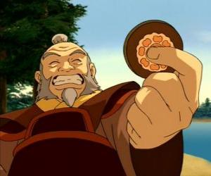 Puzle O aposentado general Iroh conhecido como o Dragão do Oeste é o tio e mentor de Zuko 