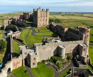 Puzle O Castelo de Bamburgh, Inglaterra