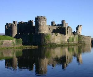 Puzle O Castelo de Caerphilly, Gales