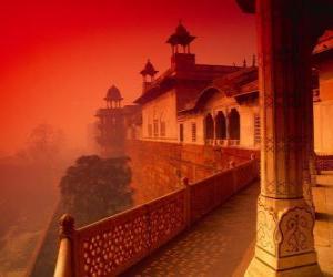 Puzle O Fort de Agra, Índia