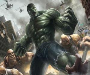 Puzle O Incrível Hulk com um poder quase ilimitado é um dos mais famosos super-heróis