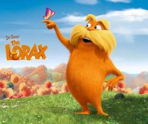 Puzle O Lorax, o gigante peludo é o guardião da floresta que fala com árvores