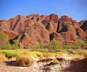 Puzle O maciço do Bungle Bungle in Purnululu National Park, na Austrália.