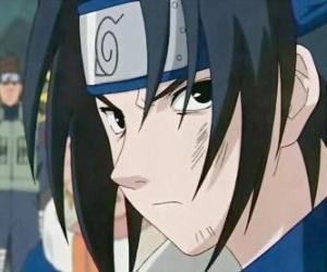 Puzle O ninja Sasuke Uchiha do famoso Clã Uchiha faz parte do grupo 7