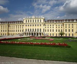Puzle O Palácio de Schönbrunn, Viena, Áustria