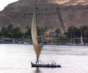 Puzle O rio Nilo é o maior rio da África, passando pelo Egito