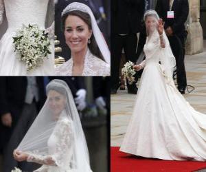 Puzle O vestido de Catherine Middleton