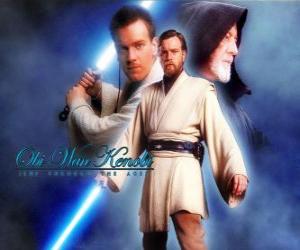 Puzle Obi-Wan Kenobi, um mestres Jedi