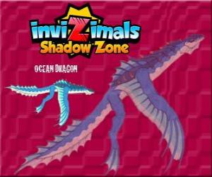 Puzle Ocean Dragon. Invizimals A nova dimensão. Dragão do Oceano que vive sob a água salgada