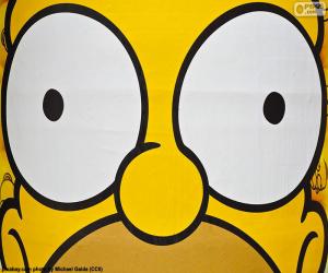 Puzle Olhos de Homer Simpson