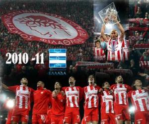 Puzle Olympiacos FC, campeão da Liga Grega 2010-11