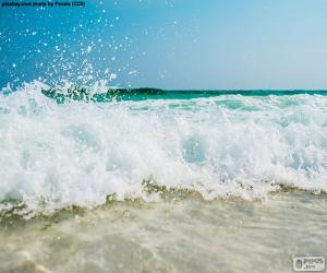 Puzle Ondas na praia