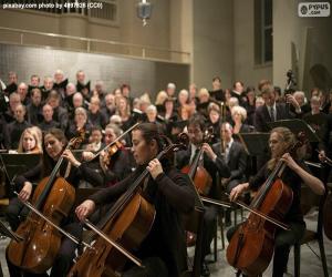 Puzle Orquestra de música clássica