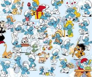 Puzle Os estrumpfes ou os Smurfs