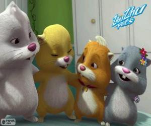 Puzle Os hamsters Zhu Zhu Pets