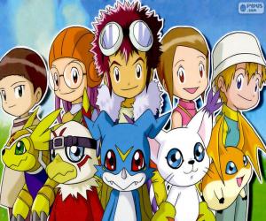 Puzle Os protagonistas de Digimon