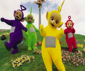 Puzle Os Teletubbies: Laa-Laa, Tinky Winky, Po e Dipsy