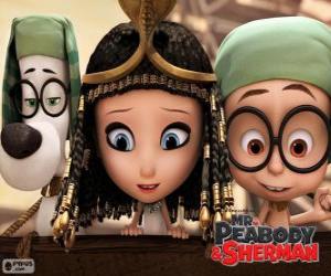 Puzle Os três protagonistas do filme Mr. Peabody et Sherman
