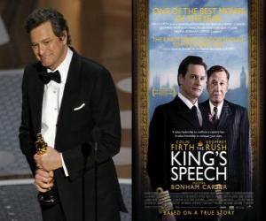 Puzle Oscar 2011 - Melhor Ator Colin Firth per O Discurso do Rei
