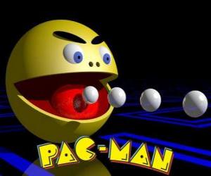 Puzle Pac-Man come bolas com o logo