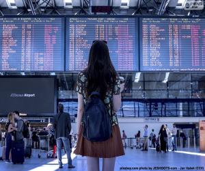 Puzle Painel de informações do Aeroporto