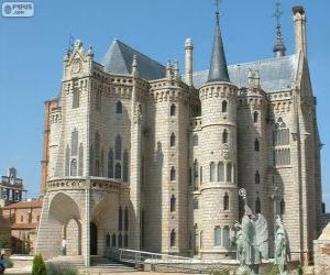 Puzle Palácio Episcopal de Astorga, Espanha (Antoni Gaudi)