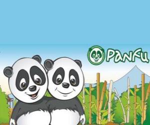 Puzle Panfu mundo panda